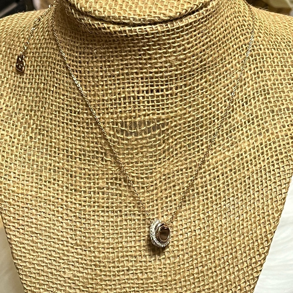 Swarovski Crystal Rose Gold Necklace - Picture 1 of 13